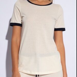 Hanro Laura Dames Pyjama - Antique White, Medium